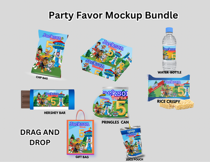 Pup & Friends Editable Canva Digital Download