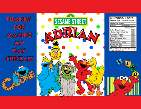 🎉 Sesame Street & Friends Editable - Digital Canva Templates 🎉