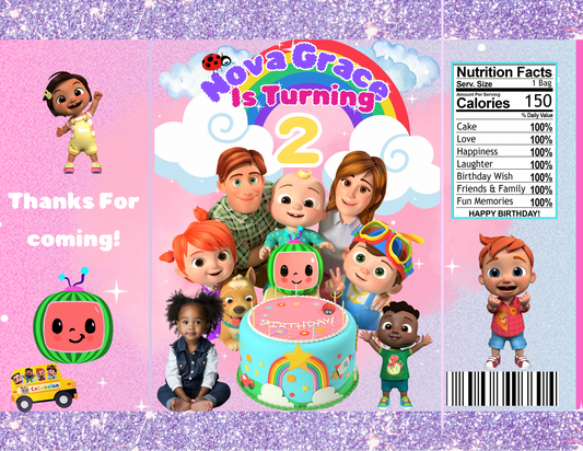 Cocomelon Purple | PDF Editable| Digital Templates