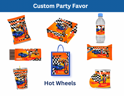 🔥🚗 Hot Cars Digital Party Favor Templates | Canva Editable Download