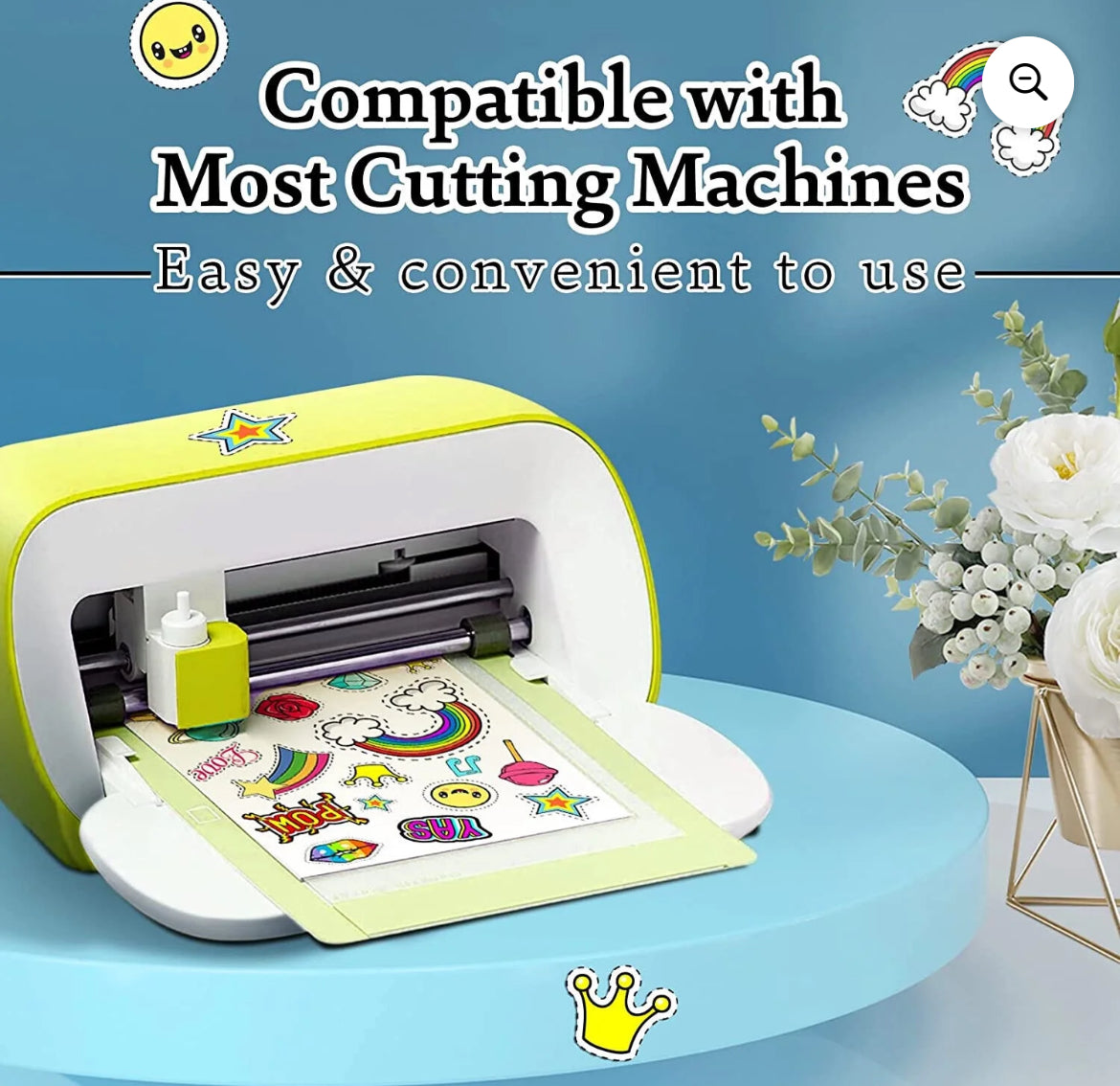🩷 Simply Radiant Printable Glossy Sticker Paper – 54 lbs-8.5”x11” (25 Sheets)