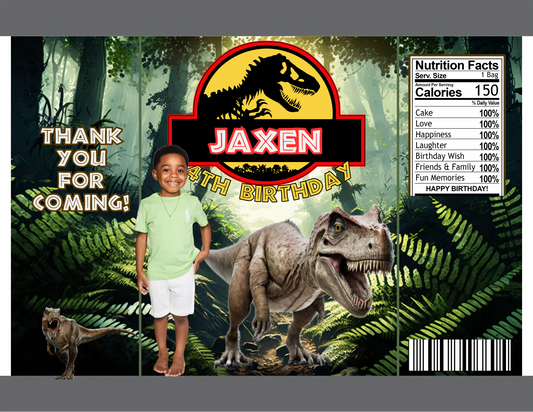 🦖 Green Dino Park Digital Party Favor Templates