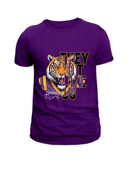 🟣💛 LSU Tigers “They Not Like Us” Shirt | Game Day Tee | Purple & Gold Fan Apparel | Unisex Sports Shirt