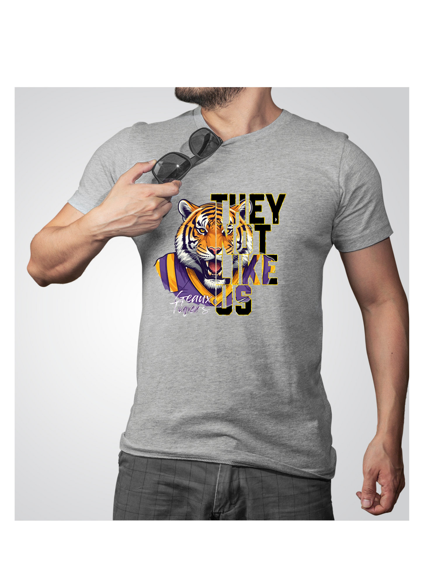 🟣💛 LSU Tigers “They Not Like Us” Shirt | Game Day Tee | Purple & Gold Fan Apparel | Unisex Sports Shirt