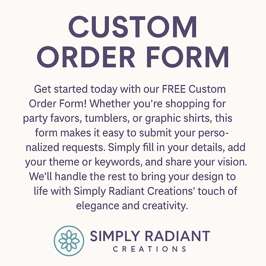 FREE Custom Your Order –Digital Custom Form & Price List for Products