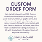 FREE Custom Your Order –Digital Custom Form & Price List for Products