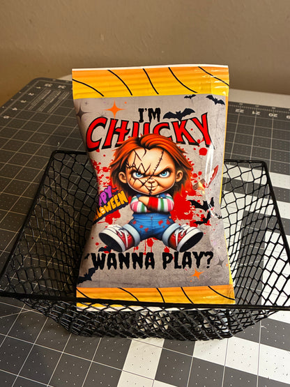 Digital Wanna Play Horror Doll Digital Chip Bag Template