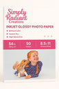 Inkjet Glossy Photo Paper – 54lb, 50 Sheets, 8.5x11 | Simply Radiant Creations